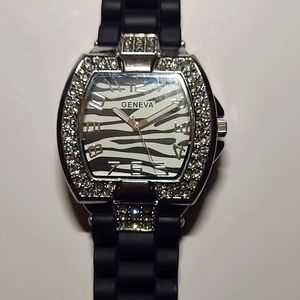 Vintage Geneva Zebra Watch